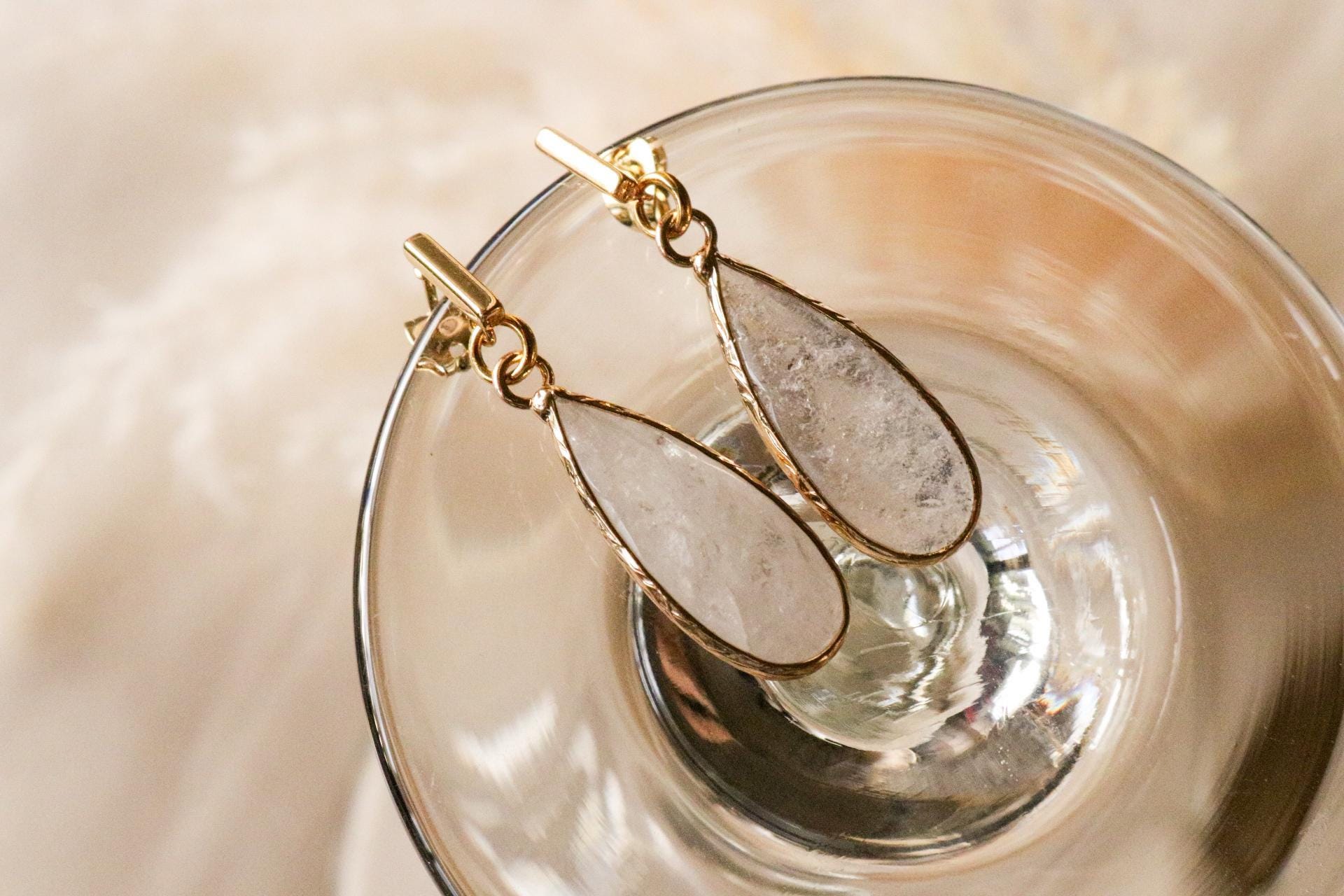 Dainty Labradorite earrings, Dainty Gold Earring, Stacking Earrings, Minimalist earring, Dropping earring, Gemstone-earrings, Hers gift