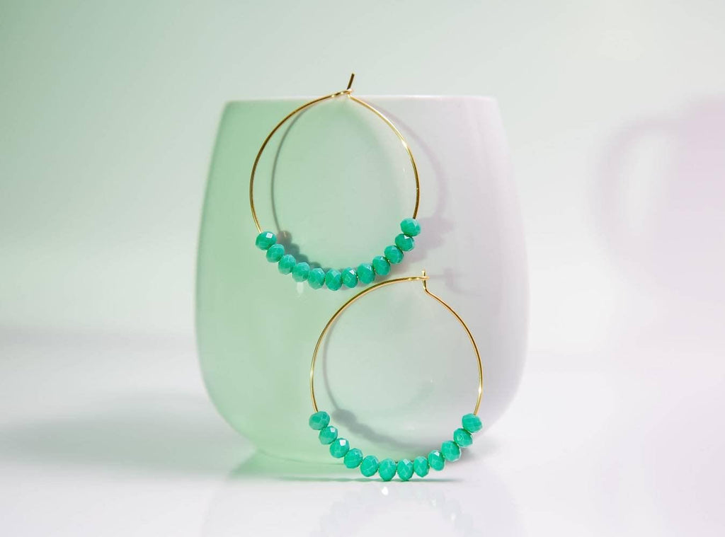 Dainty Earring, Thin Gold filled hoop earrings, Gold Hoops Earrings Thin, Large Earring Hoops, Crystal Earrings Hoops, Minimalist Earrings