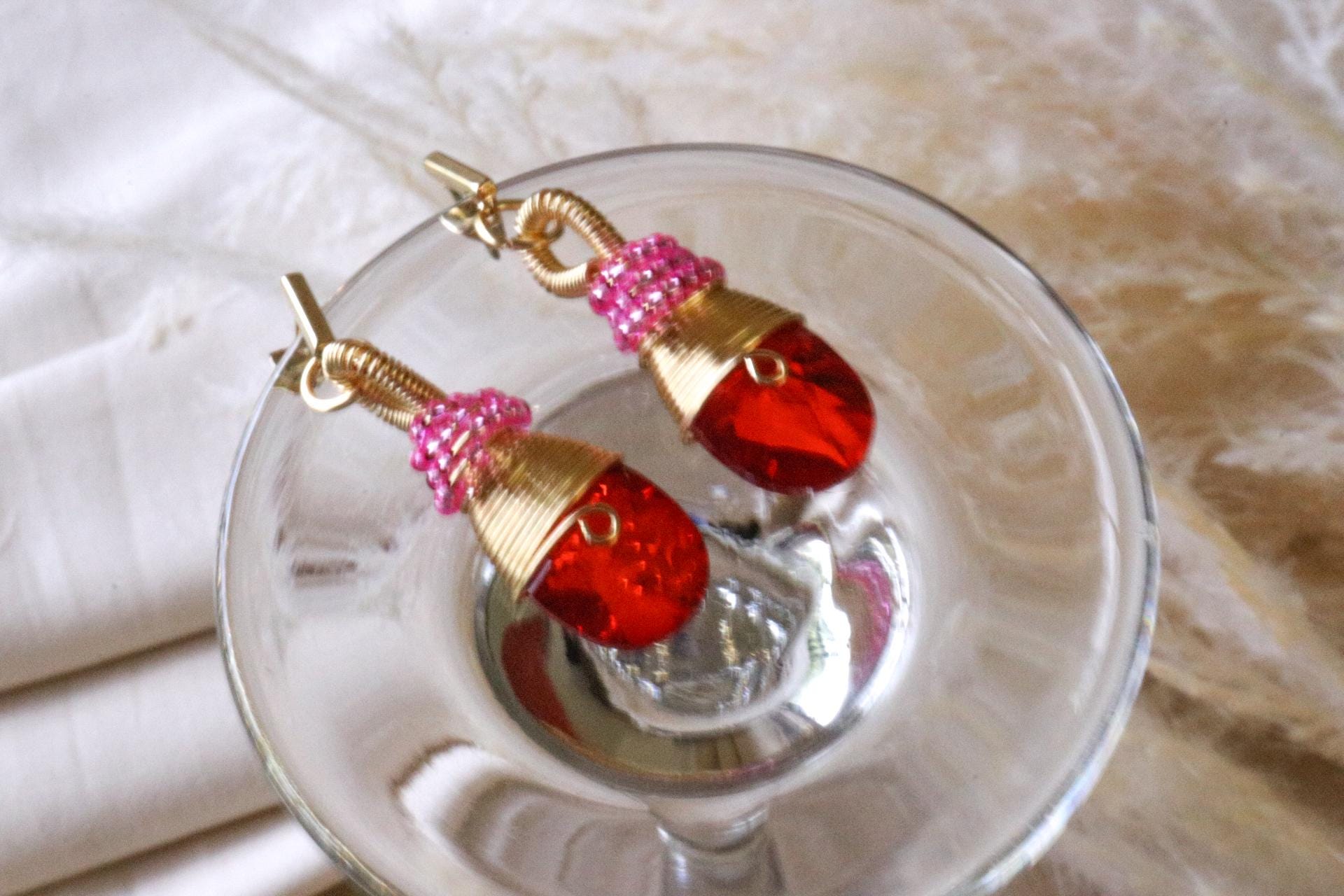 Dainty Teardrop earrings, Waterdrop earring, Dangling earrings, Minimaliste earrings, Huggie earrings, Crystal drops earrings, gifts for-her