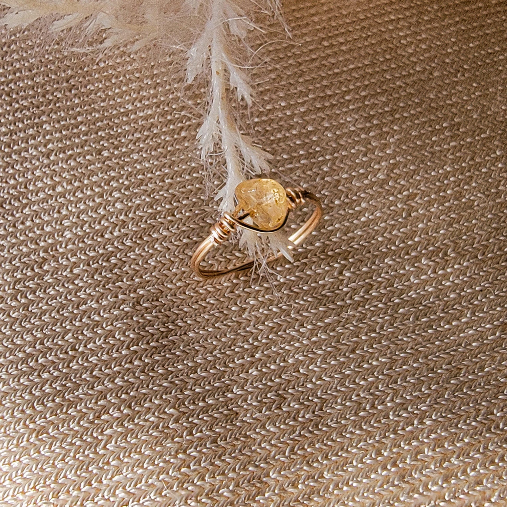 Dainty Crystal Ring, Thin gold ring, Gold stack ring, Birthstone Ring, Wire Wrap Ring, Midi ring, statemente ring, Custom gifted For Her