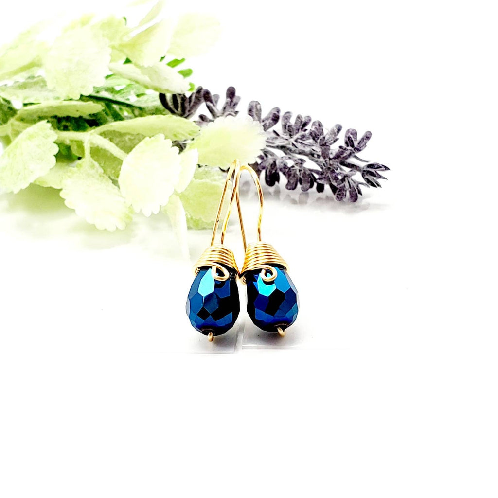 Bridal Crystal Earrings, Tear drop earrings, water drop earrings, Bridesmaid earring, Bridal earring, Dainty teardrop earrings