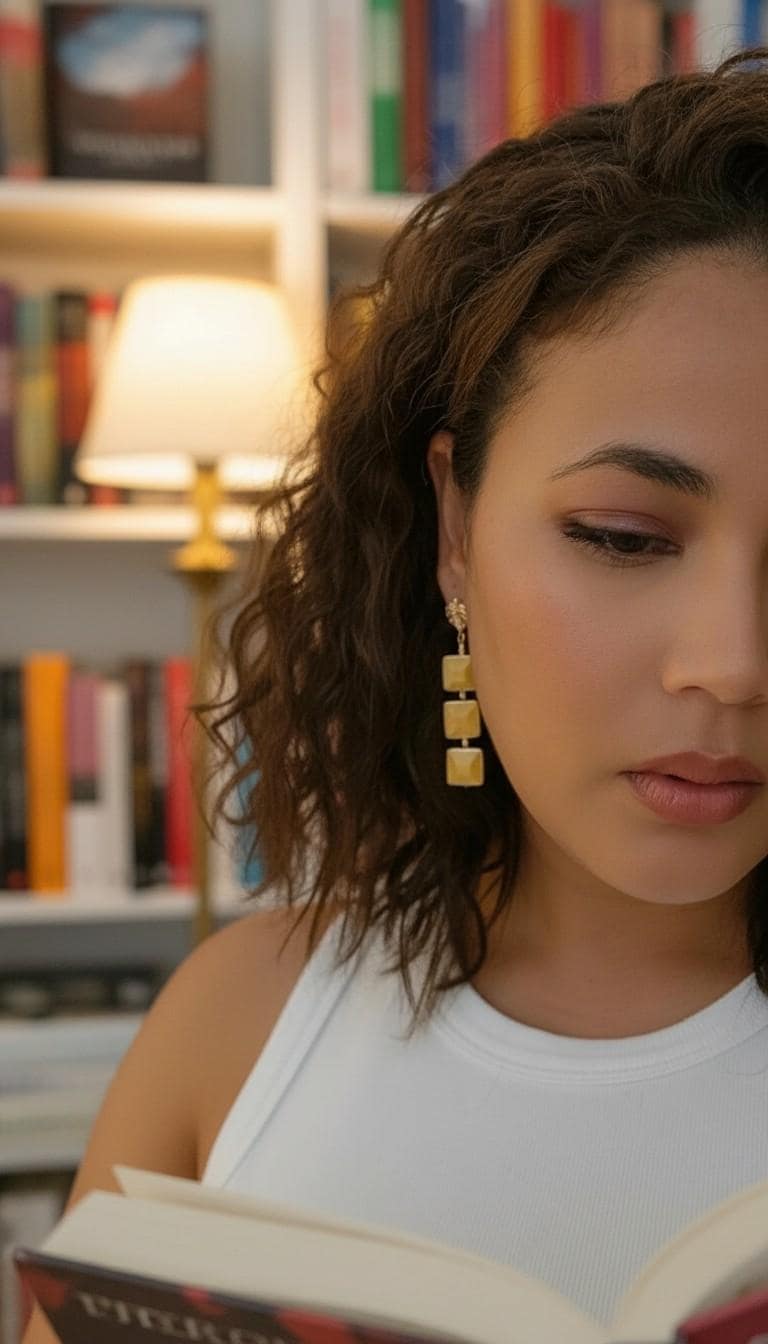 Yellow Drop Crystal earrings, Dainty gold earrings, Dropping earring, Dangle-drop earrings, Christmas earring gifts, Gift Christma mom