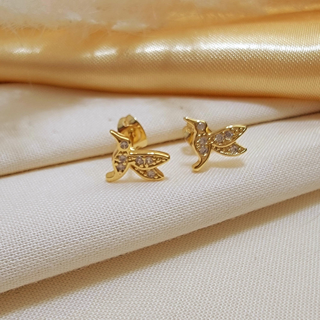 Dainty Bird Stud Earrings, Small earrings studs, Minimalistic earrings, Earring Tiny, Animal lover, Wife gift, Gift Moms, Gifts for-Her