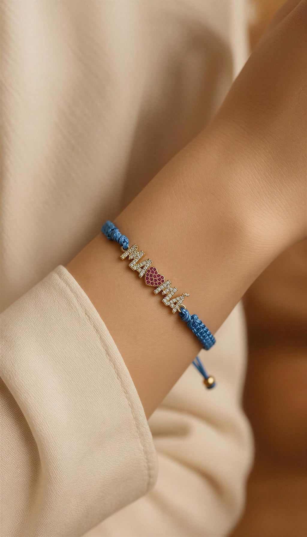 Mama Bracelets, Dainty Mama Bracelet, Mom Bracelet, Surfer bracelet, Adjustable Bracelet, Braided Bracelet, Macrame Bracelet