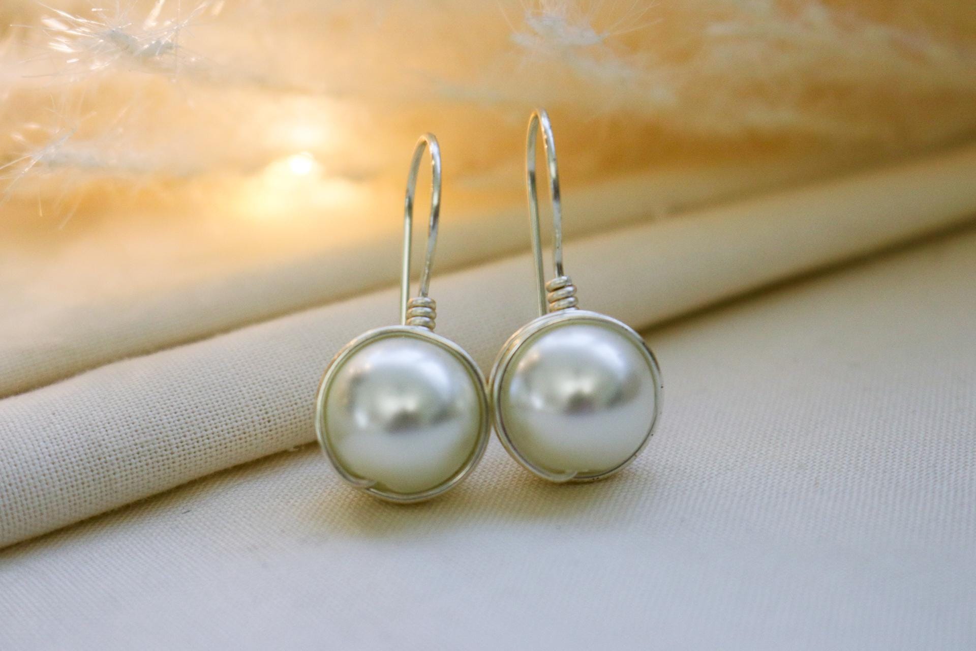Pearl drop earrings, Small pearl earrings, Pearl drop earrings, mothers days gifted, weddings- giftful, bridal giftful, bridesmaide gift