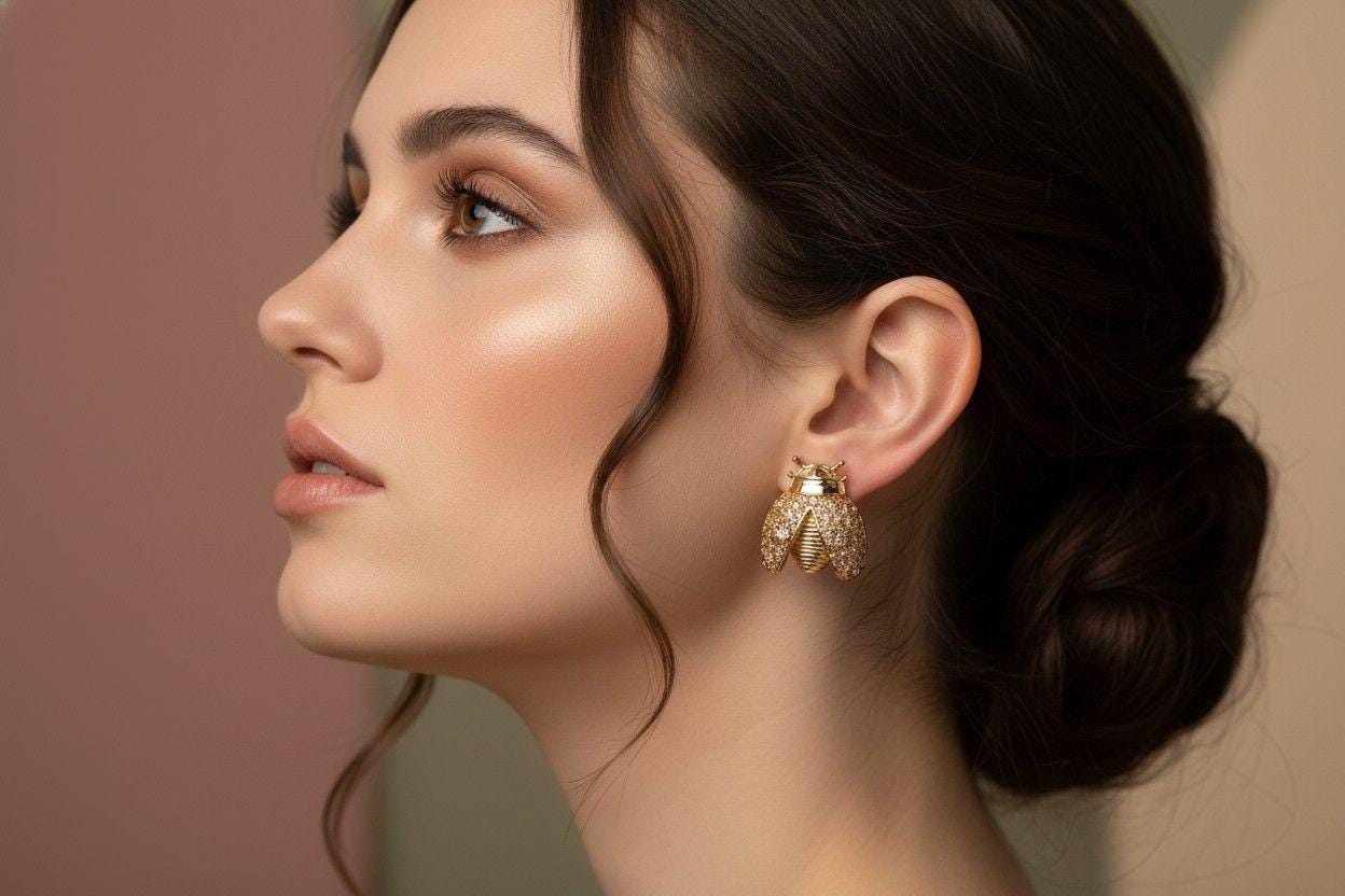 Dainty Fly stud earrings, Bug earrings, Insect Earring Bug, Earring Insect Stud, Bug lover gift, Motherly gifted, Gifts for-Her, gifted wife