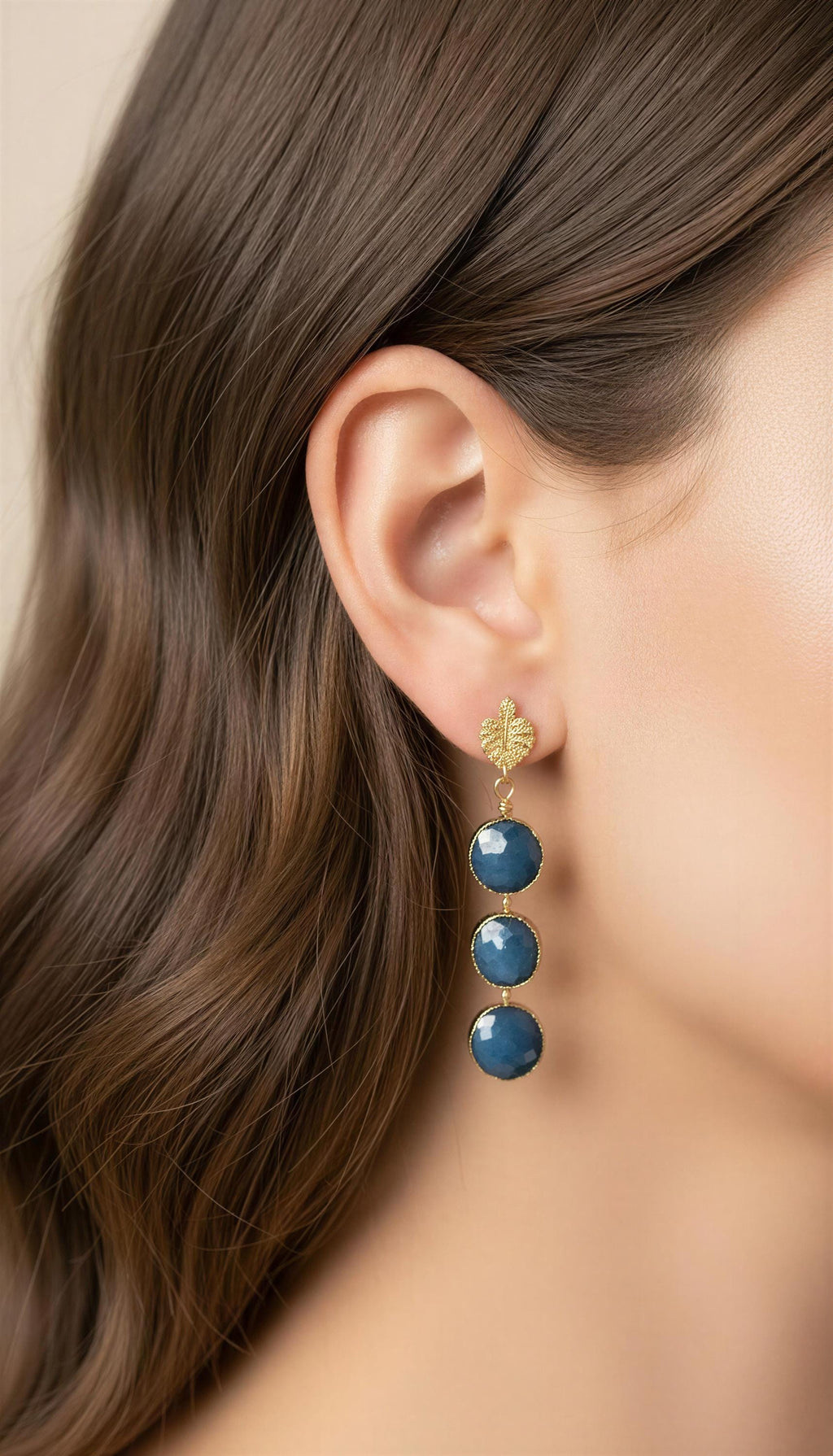 Dainty drops earrings, Dainty minimalist earrings, Crystal Earrings, Leaf earrings gift, Mom-gifted, Christma gift gifted, christmasgiftful