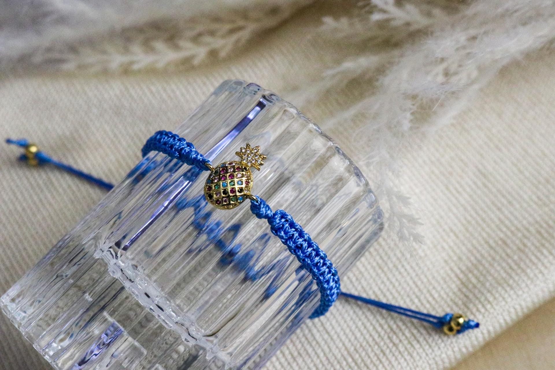 Pineapple bracelets, Dainty bracelete, Bracelets macrame, Bestfriend gifts bracelets, bracelets for moms, gifts for-her, gifted for wife