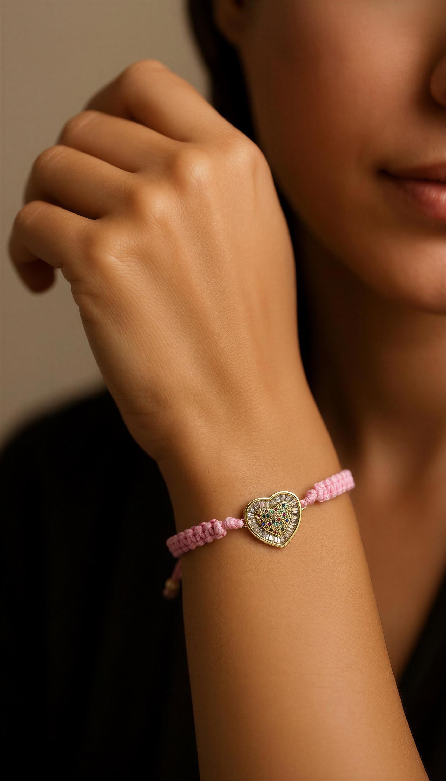 Dainty heart bracelet, Lovely bracelet, Girlfriend-bracelets, Bestfriend gifts bracelets, bracelets for moms, gifts for-her, gifted for wife