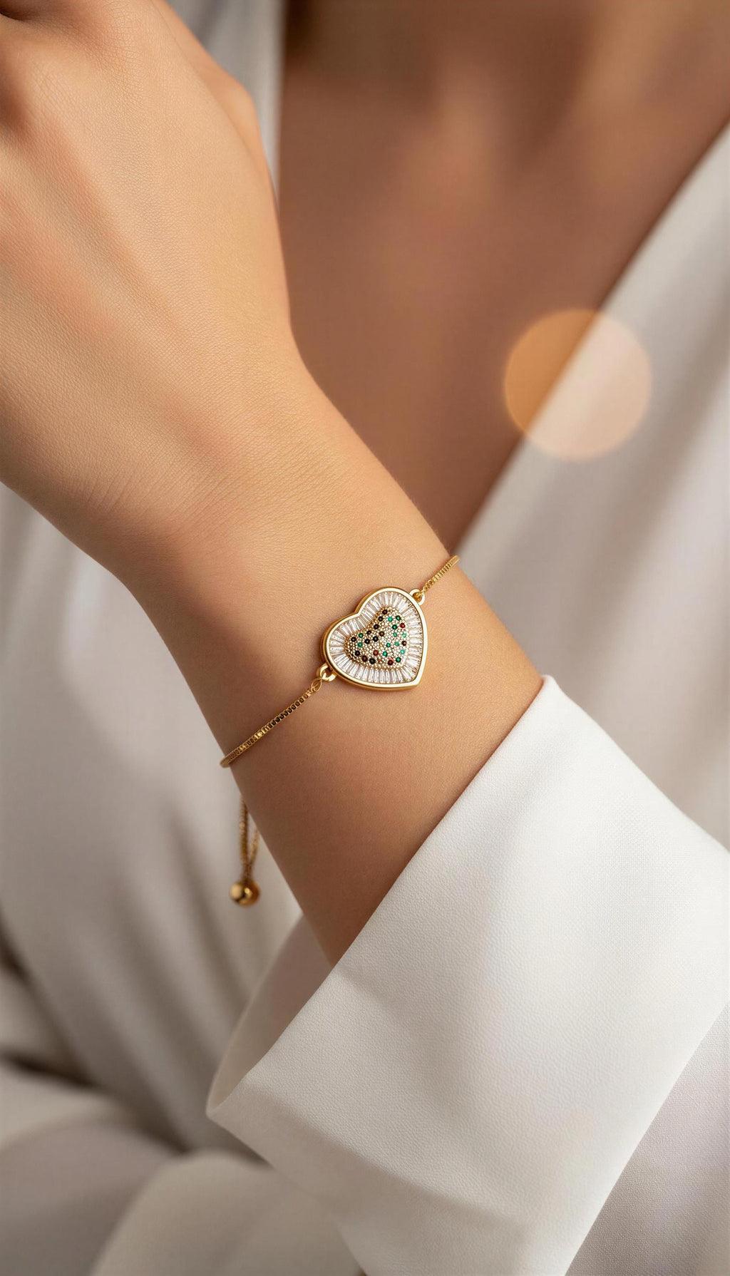 Dainty Heart Chain Bracelet, Mommy Bracelet, Gold Chain Bracelets, Bestfriends Bracelet, valentins gift, Valentine Gifted For Her