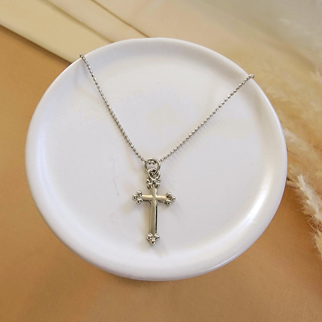 Dainty Cross necklaces Silver, Thin Necklace, Necklace minimalistic, Chain necklace, Baptism Gift,Cross Jewelry, Communion Necklaces