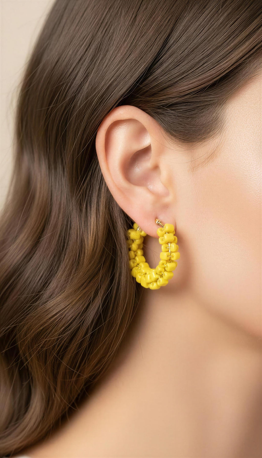 Hoop dainty earring, Gold thick hoop earrings, Chunky hoop earrings, Gold minimalistic earrings, Giftful daughter, Wife gifte,Giftful sister