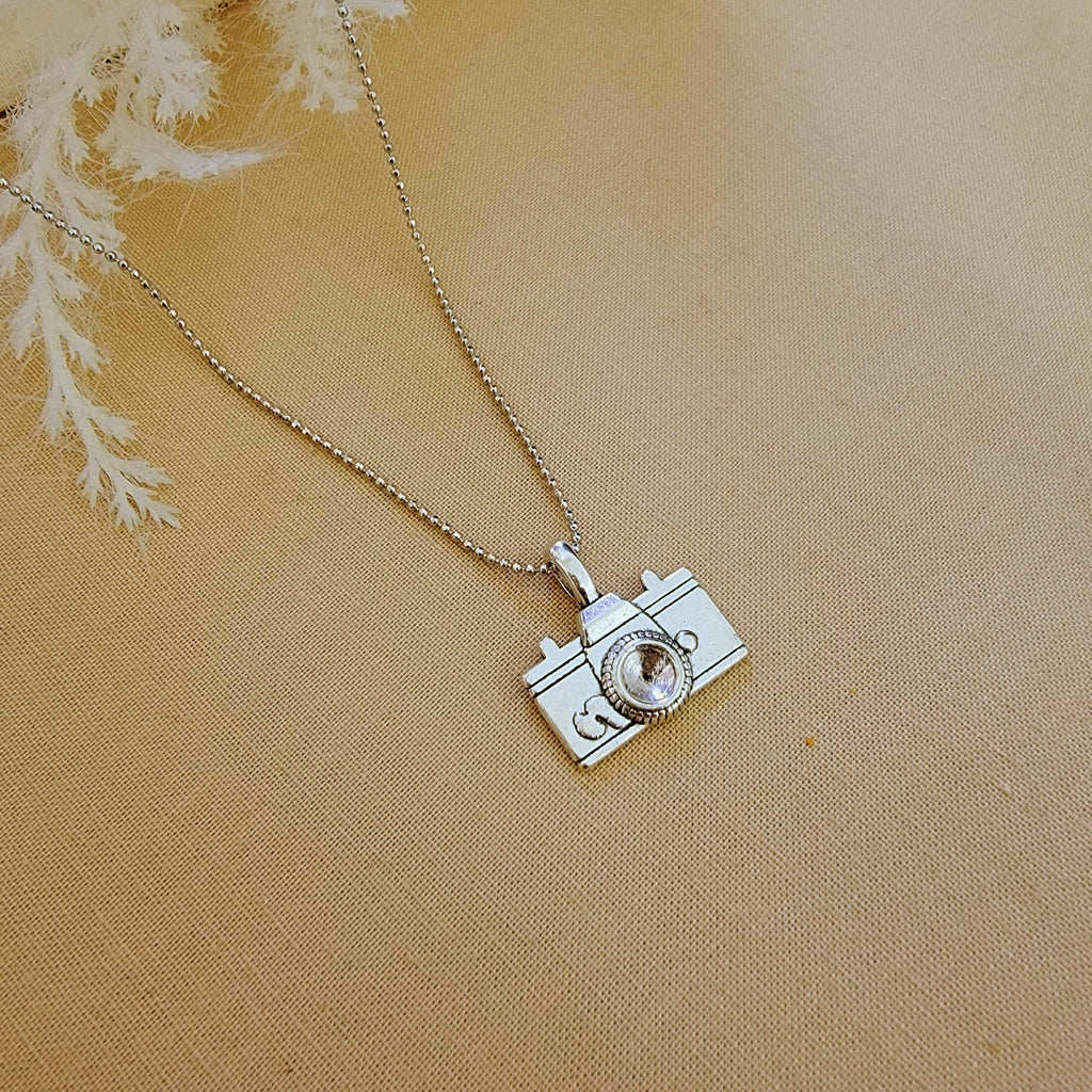 Mini Photo Camera Dainty Necklaces Silver, Thin gold necklace, Necklace minimalistic, Chain necklace, Photo Gift, photographer gıft charm