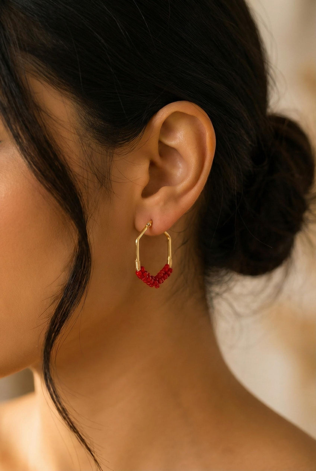 Thick hoop earrings, Gold Dainty hoops, Chunky hoop earrings, Large Hoops Earrings, Geometric Earrings, Gifte-for-her, Gifted earrings