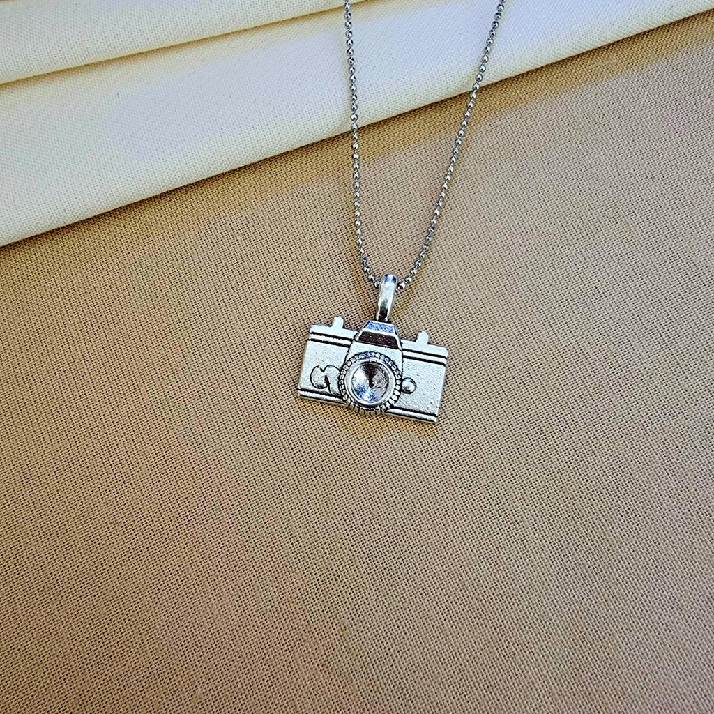 Mini Photo Camera Dainty Necklaces Silver, Thin gold necklace, Necklace minimalistic, Chain necklace, Photo Gift, photographer gıft charm