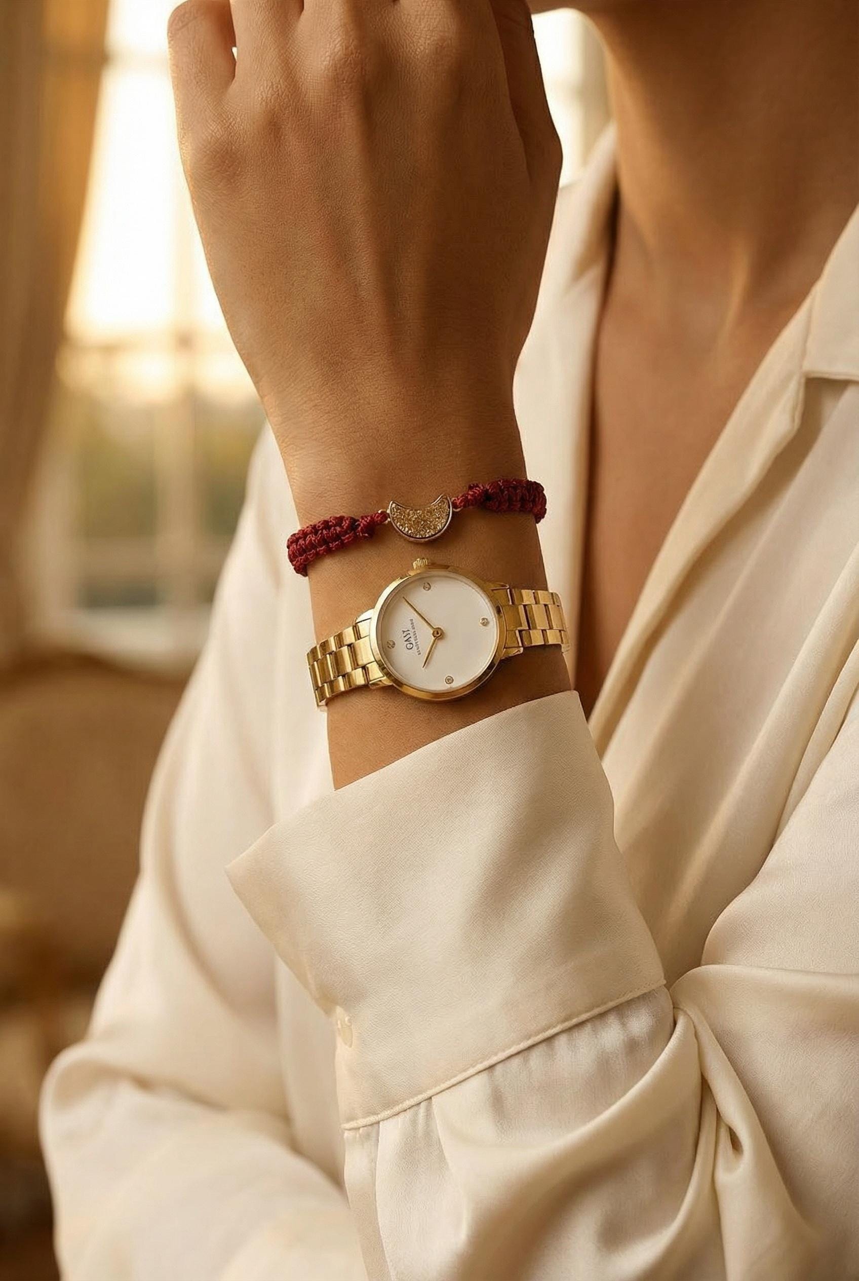Dainty Moon Bracelet, Moon phase bracelet, Macrame Bracelet, String Bracelet, Femme Bracelet, Dainty Bracelets Her, Gift wife, Gifted-Mother