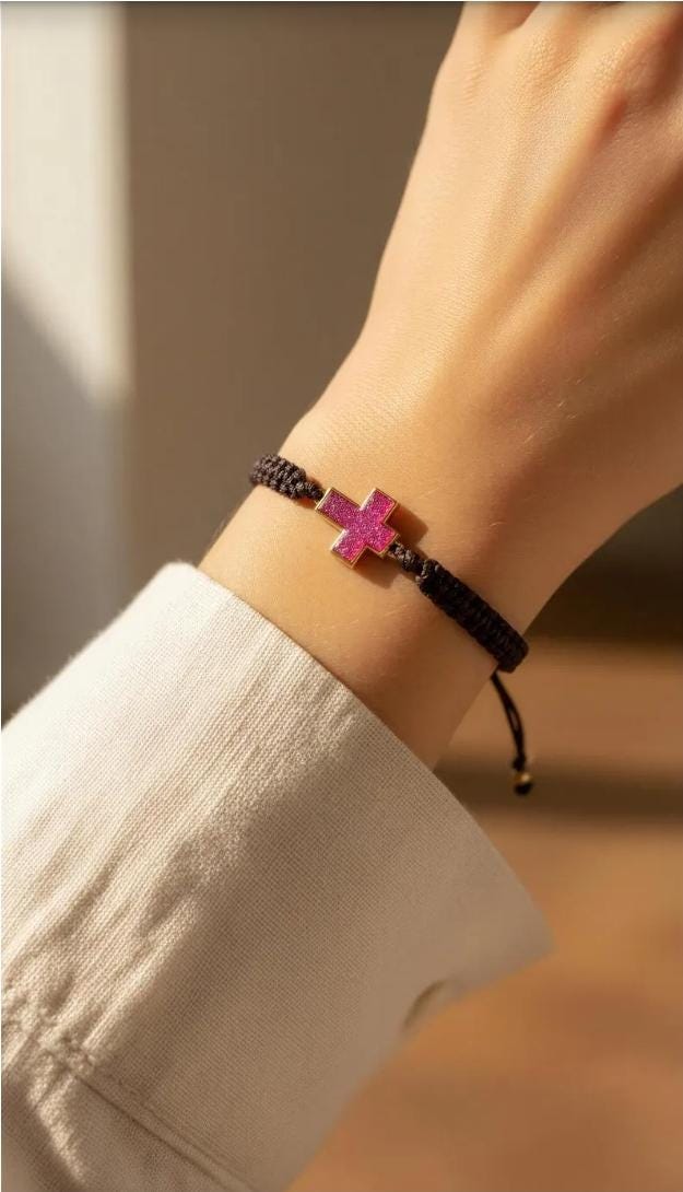 Dainty Cross Bracelet, Dainty Bracelet, Minimalistic Bracelet, Cords bracelet, Baptism Bracelet, First communion Waterproof, gifts for-her