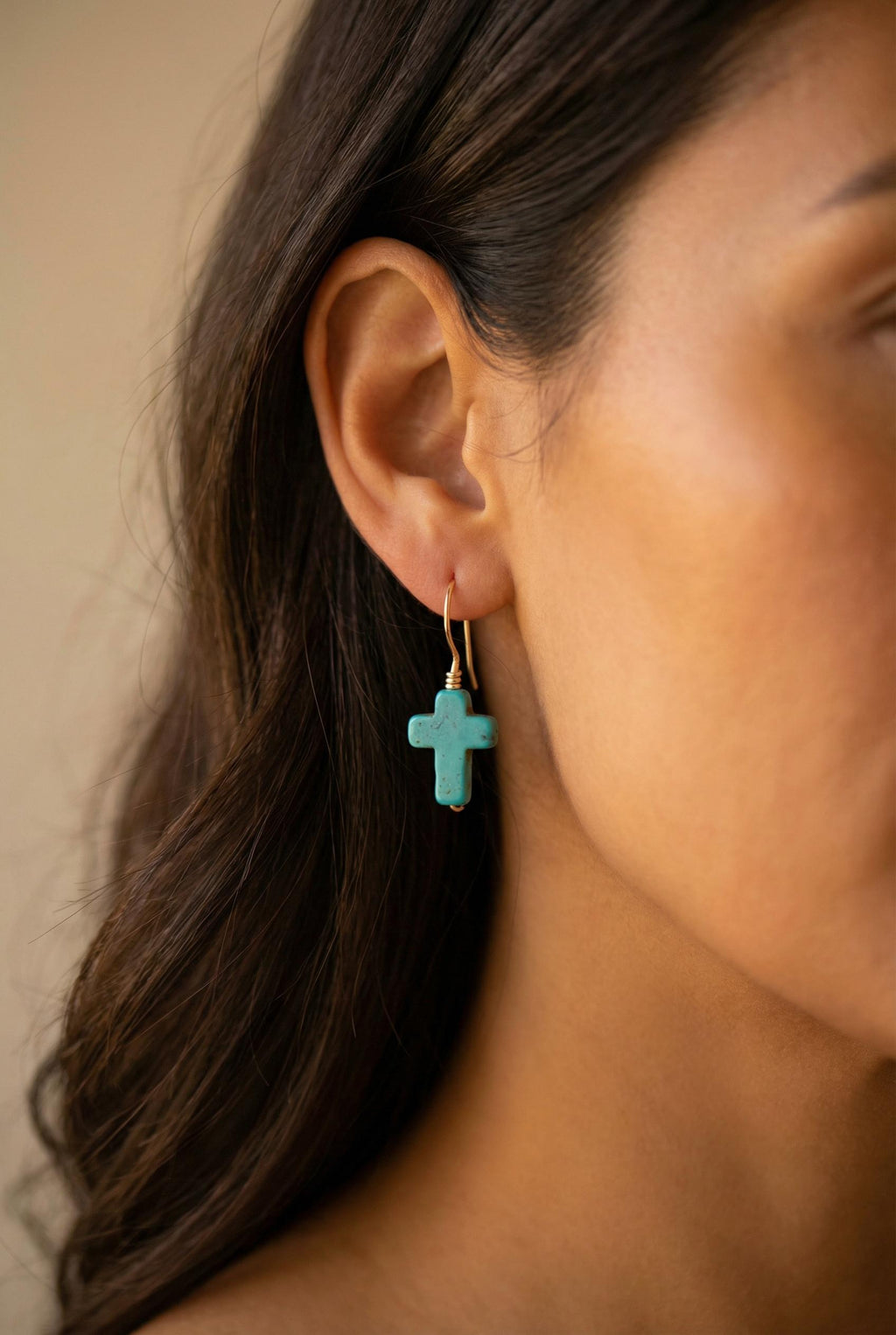 Cross Earrings, Dainty Earrings, Dropping earring, Minimalistic Earrings, Religiously Christian-Giftful, Faithful jewelry, Gifts for-her
