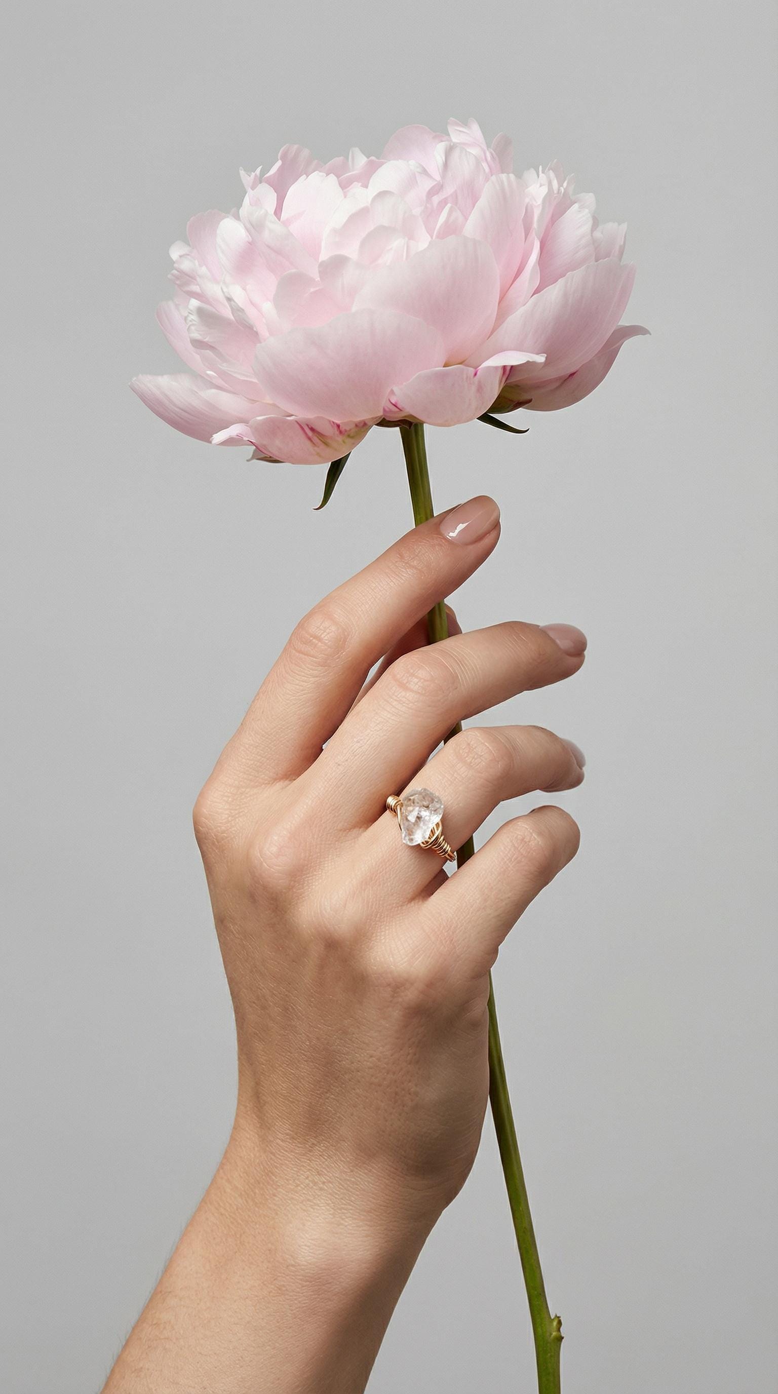 Dainty Crystal Ring, Thin gold ring, Gold stack ring, Birthstone Ring, Wire Wrap Ring, Midi ring, statemente ring, Custom gifted For Her