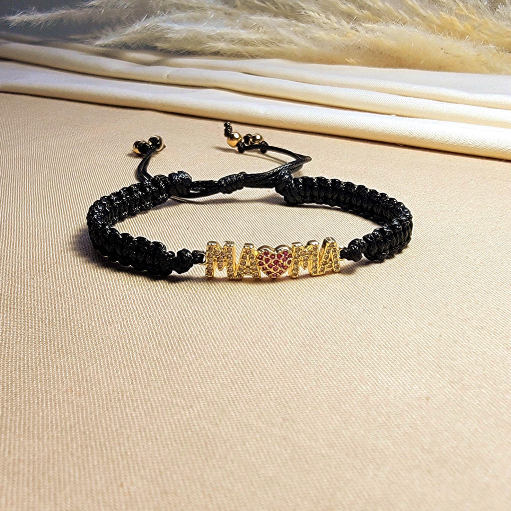 Mama bracelet gift, Mom Bracelet, Dainty bracelet, Stacking bracelet, Knotted Bracelet, Giftful Moms, gifted wife, motherly gifted For Her