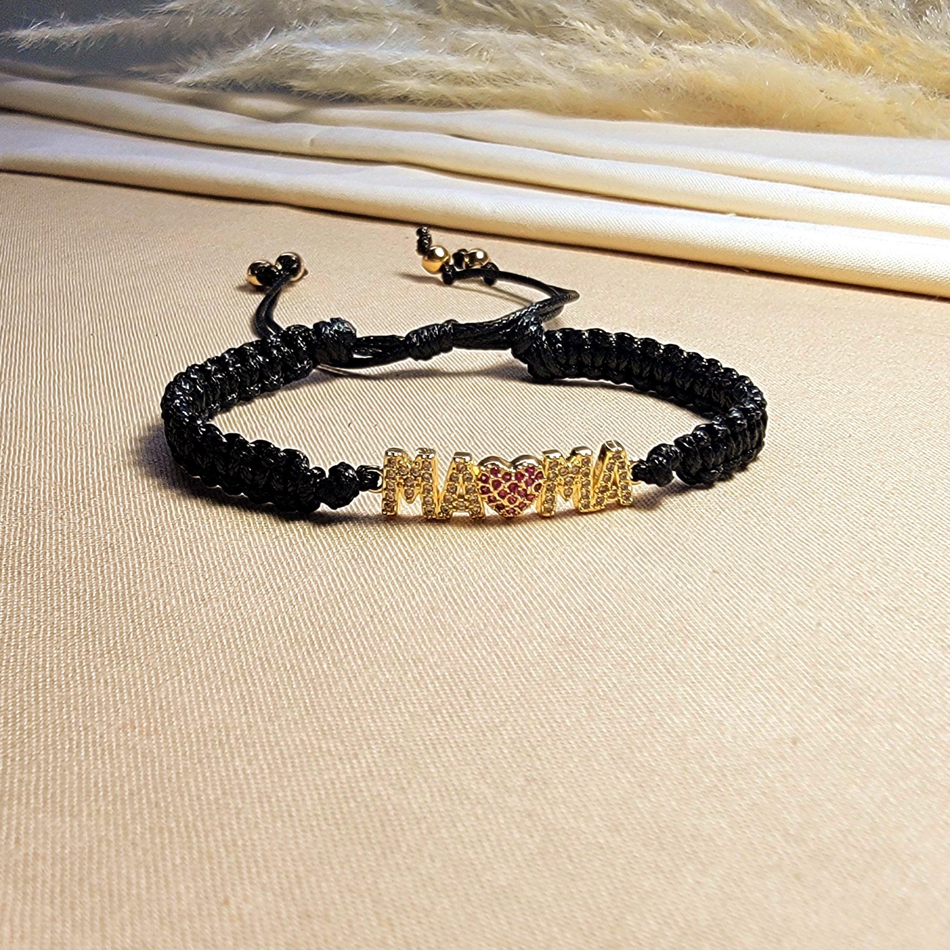 Mama bracelet gift, Mom Bracelet, Dainty bracelet, Stacking bracelet, Knotted Bracelet, Giftful Moms, gifted wife, motherly gifted For Her