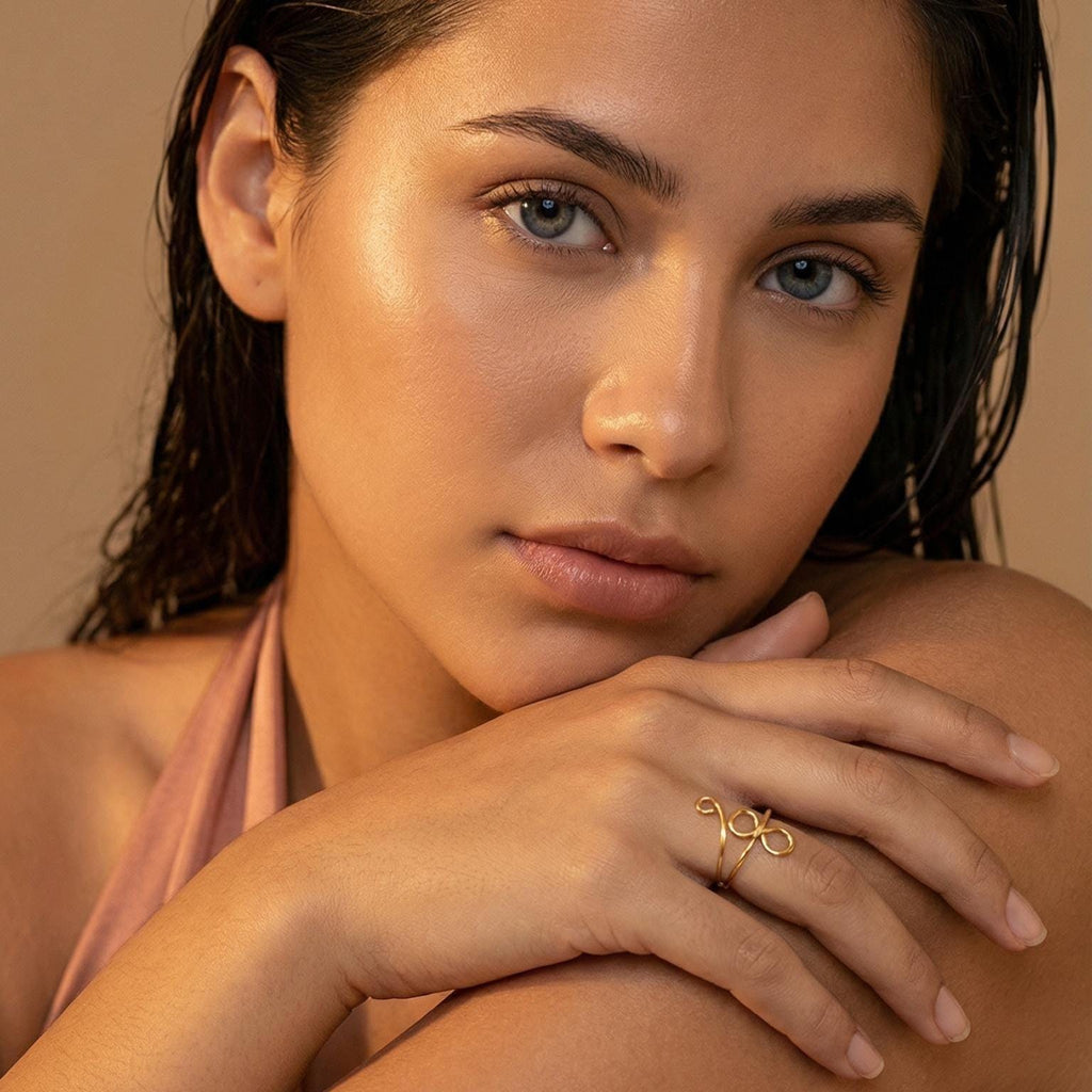 Dainty Infinity Rings, Thin Gold Ring, Ring wired, Wired Wrapped Rings, Infinity Promise Ring, Thin Infinity Ring, Infinity Knot Midi ring,