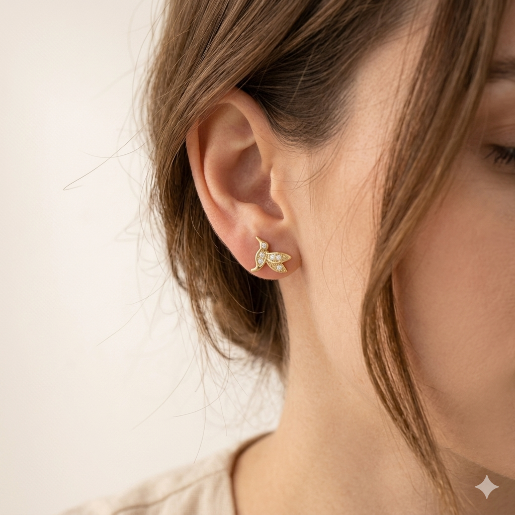 Bird Stud Earrings