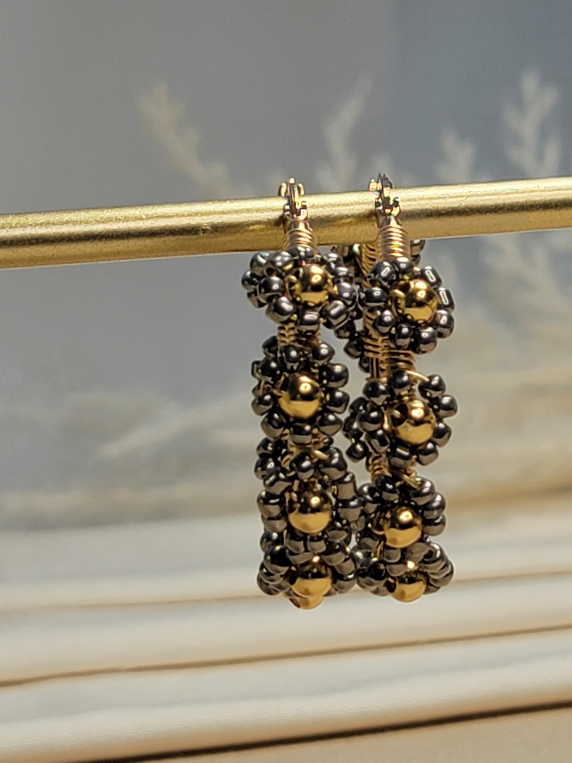 Daisy Hoops Earrings