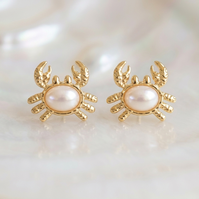 Crab Stud Earrings