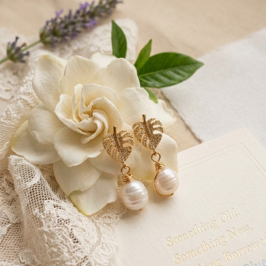 Pearl earrings