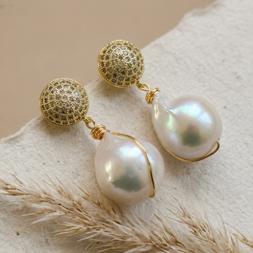 Baroque Pearl Earrings