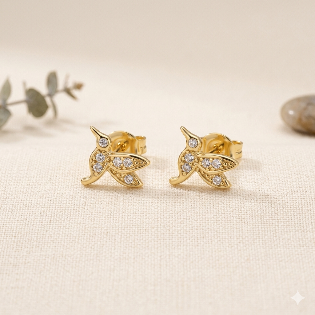 Bird Stud Earrings