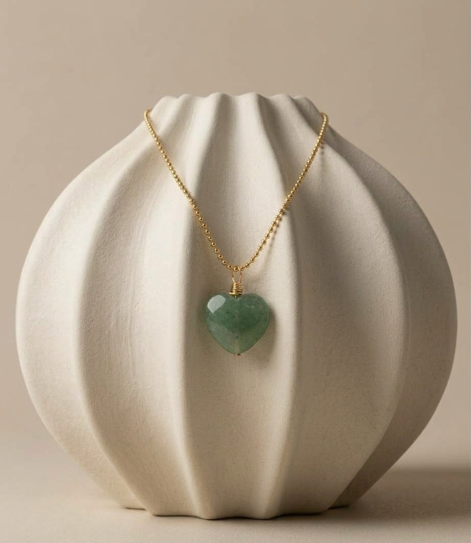 Aventurine Heart Necklace