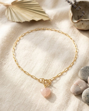 Rose quartz necklace