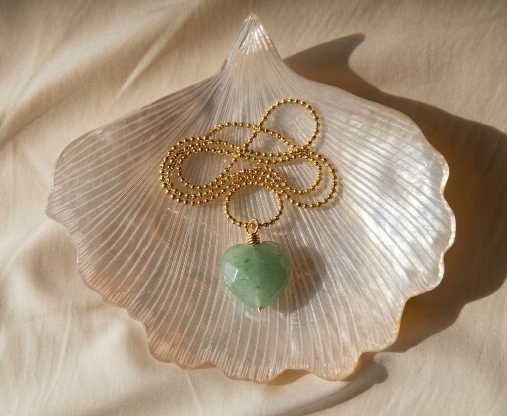 Aventurine Heart Necklace