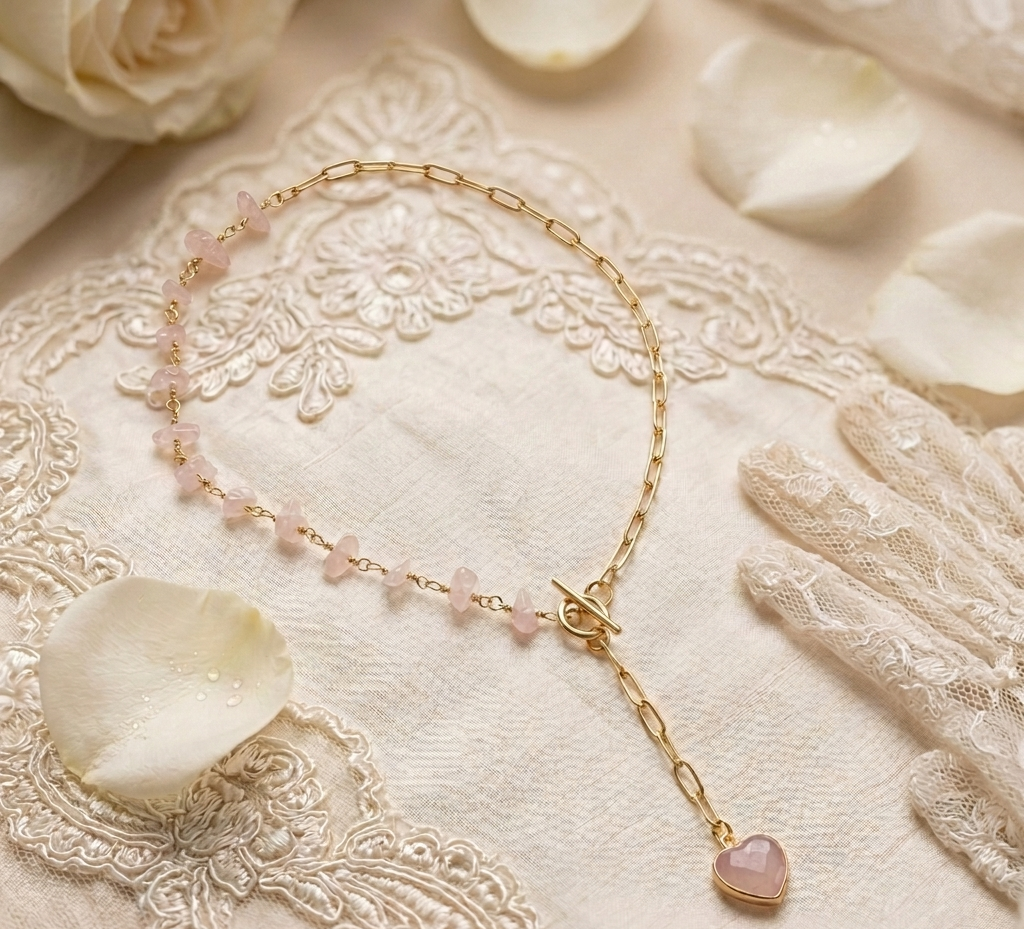 Rose Quartz Layering Necklace