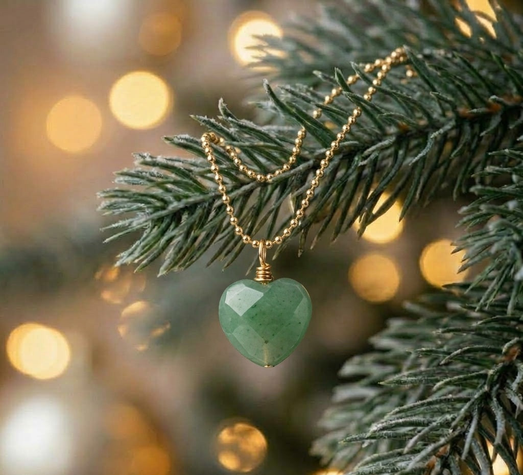 Aventurine Heart Necklace