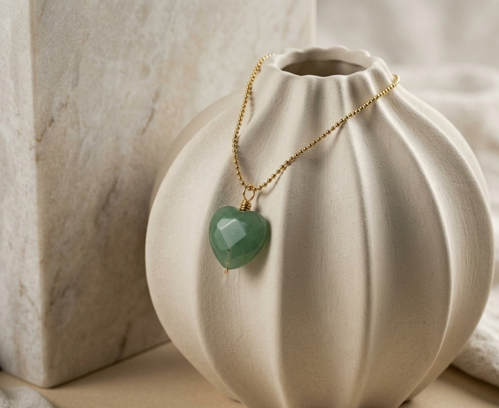 Aventurine Heart Necklace