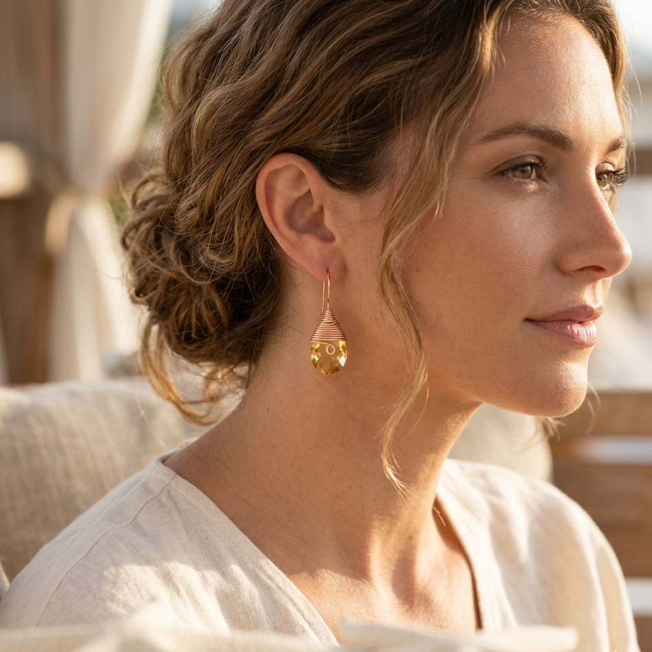 Teardrop earrings
