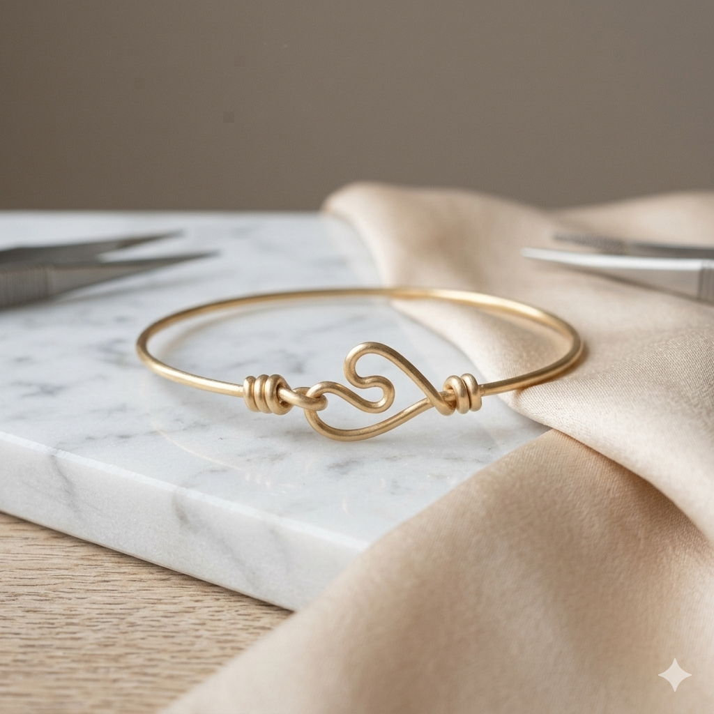 Heart Bangle bracelet