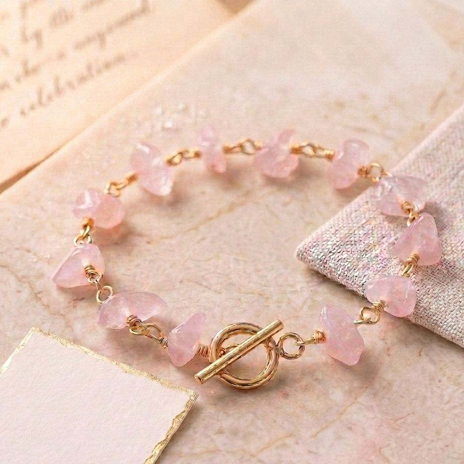 Rose quartz bracelet
