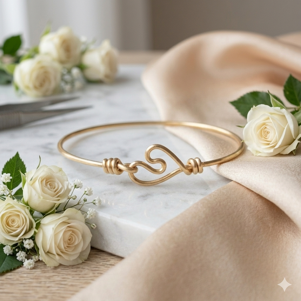 Heart Bangle bracelet