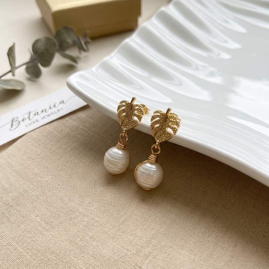 Pearl earrings