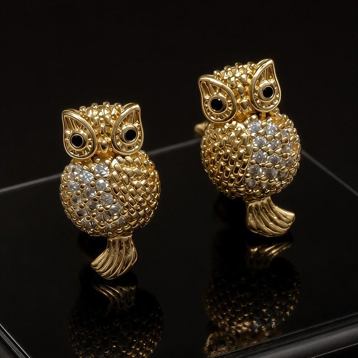 Owl Stud Earrings
